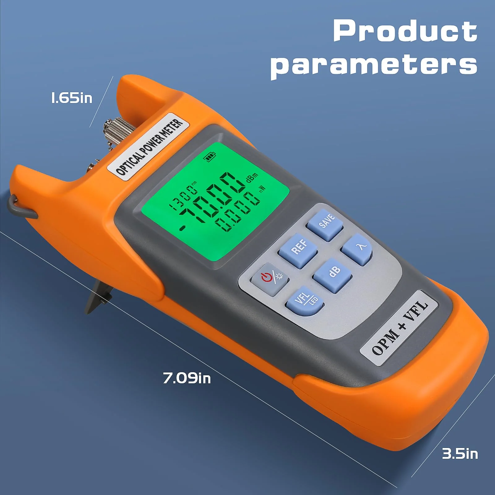 A-G710B Fiber Optic Power Meter Integrated Machine 30-70~+10dbm with LC Adapter SC/FC/ST Interface Adapter Fiber Optic Cable Tester Optical Power Meter - Image 6