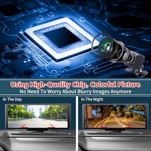 A Rear-View Camera is Designed for Portable CarPlay Products Under The Luzeterna Brand. 1080P HD Night Vision Backup Camera Supports Rear Recording Function. - Image 3