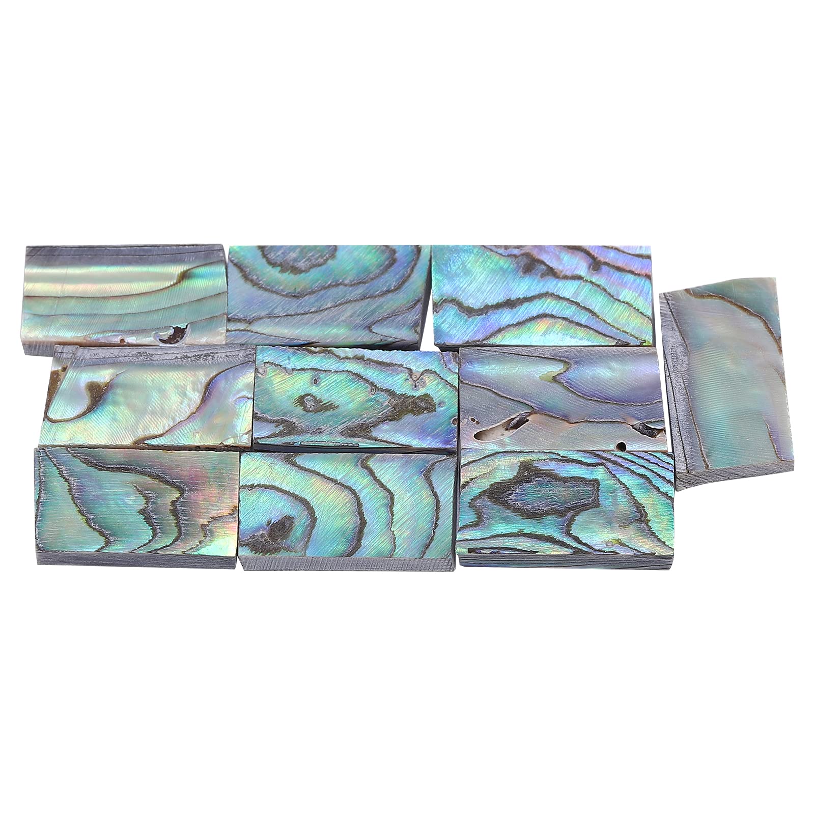 Abalone Shell Inlay, 10Pcs Nature Guitars Inlay Material Colourful for Mosaic Art for Jewelry Design - Image 6