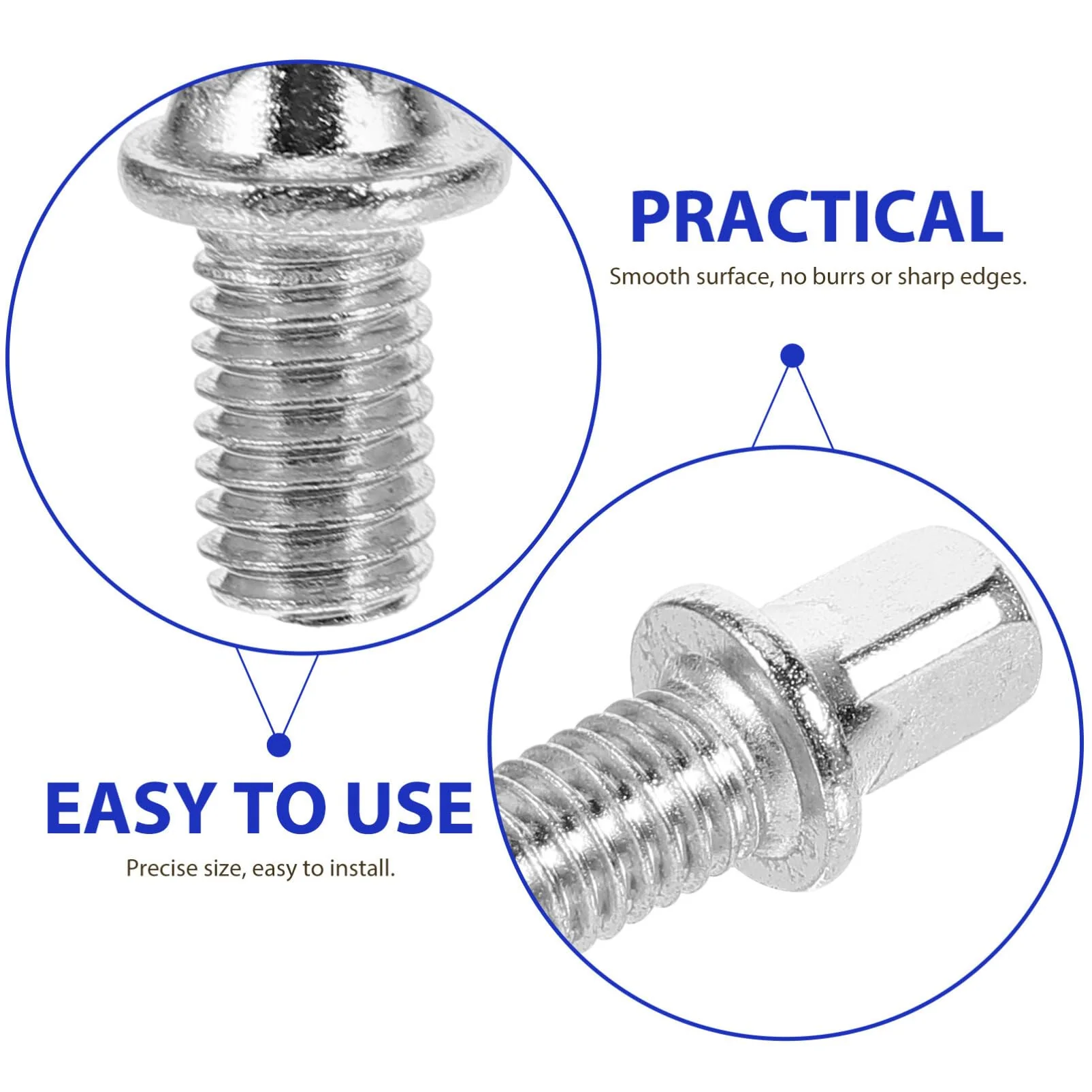 Abaodam 10pcs Key Screw Drum Set Hardware Bass Drum Screw M6x10mm Replacement Screw Supply 2x1cm - Image 5