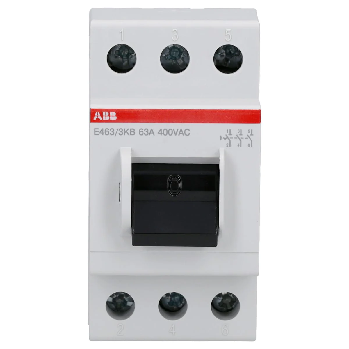 ABB E 463/3-KB Main Switch 3S, 63A, 400 V AC 2CCE160300R0131 - Image 2