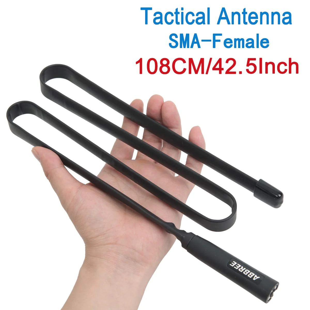 ABBREE Ham Radio Antenna 42.5-inch Long Range SMA-Female Dual Band 144/430Mhz Foldable CS Tactical Antenna for Baofeng UV-5R BF-F8HP 5RM UV-21R K5PLUS AR-152 GM-15 Pro GM-5RH UV-5G Plus Two Way Radio - Image 7