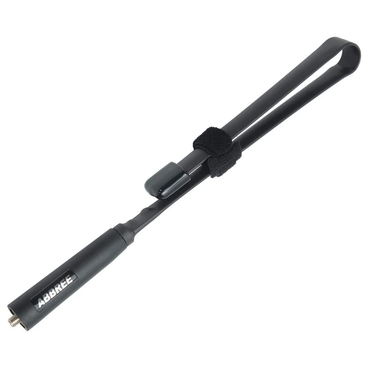 ABBREE SMA-Female Dual Band VHF/UHF 18.8-inch 144/430MHz High Gain Soft Whip Foldable CS Tactical Antenna for Baofeng UV-5R UV-82 BF-F8HP Ham Two Way Radio 18.8in