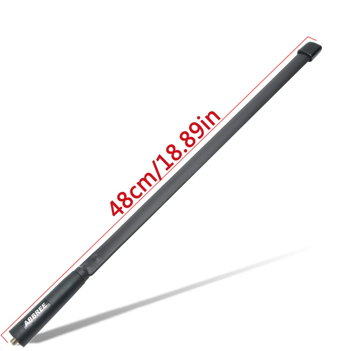 ABBREE SMA-Female Dual Band VHF/UHF 18.8-inch 144/430MHz High Gain Soft Whip Foldable CS Tactical Antenna for Baofeng UV-5R UV-82 BF-F8HP Ham Two Way Radio 18.8in - Image 4