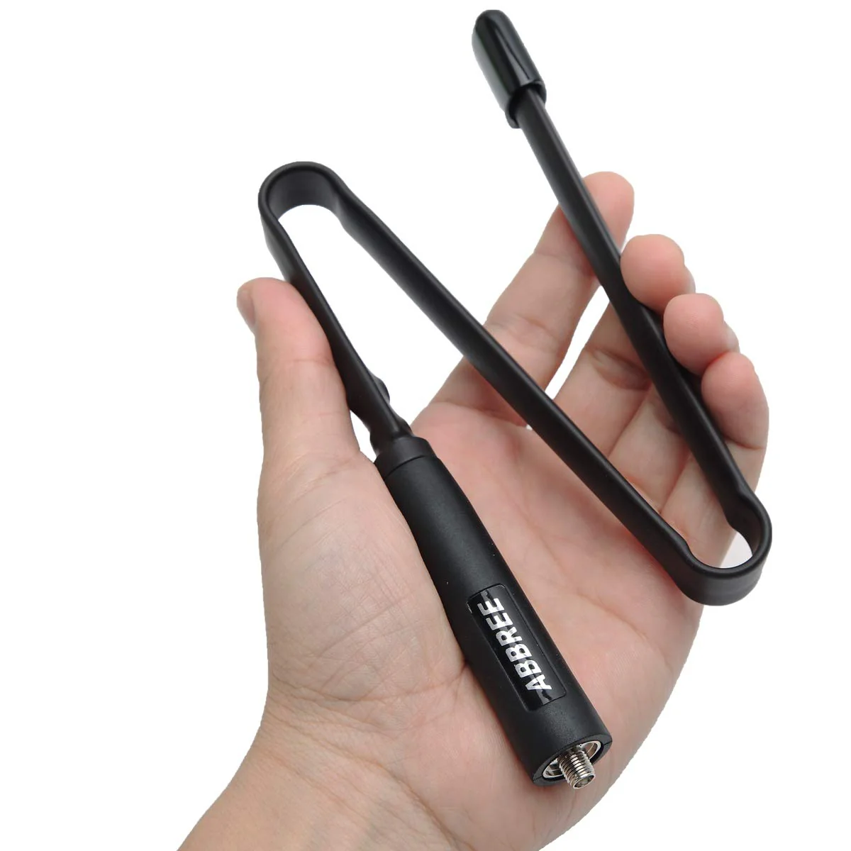 ABBREE SMA-Female Dual Band VHF/UHF 18.8-inch 144/430MHz High Gain Soft Whip Foldable CS Tactical Antenna for Baofeng UV-5R UV-82 BF-F8HP Ham Two Way Radio 18.8in - Image 6