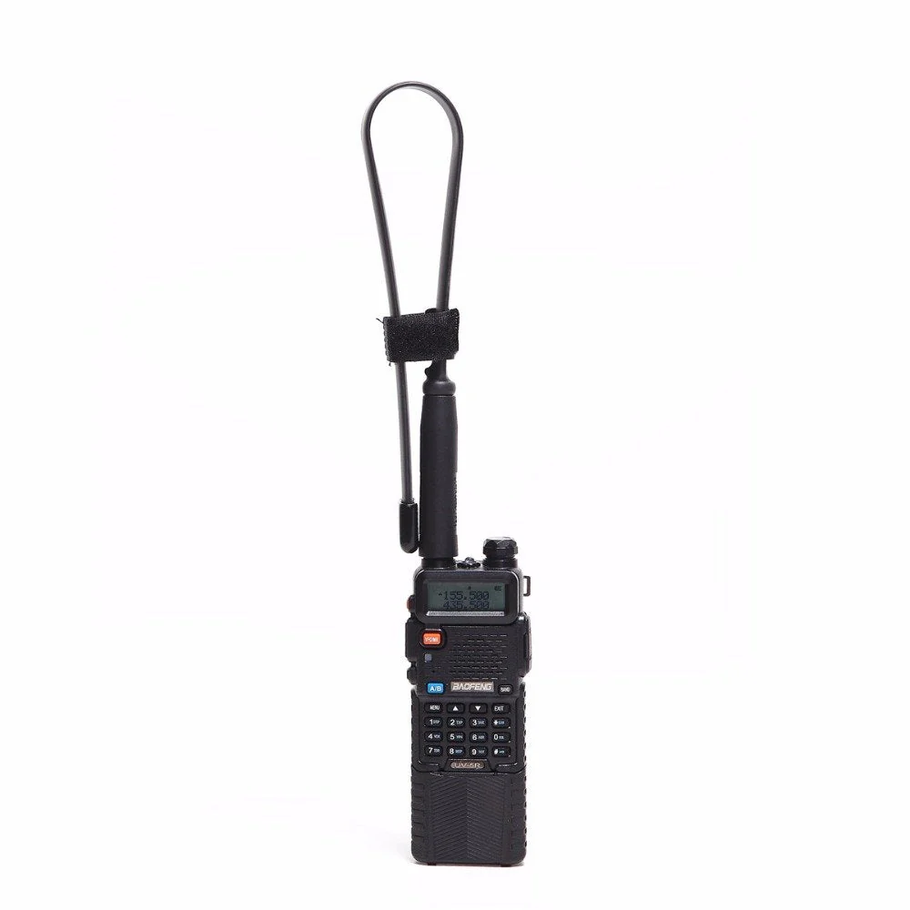 ABBREE SMA-Female Dual Band VHF/UHF 18.8-inch 144/430MHz High Gain Soft Whip Foldable CS Tactical Antenna for Baofeng UV-5R UV-82 BF-F8HP Ham Two Way Radio 18.8in - Image 8
