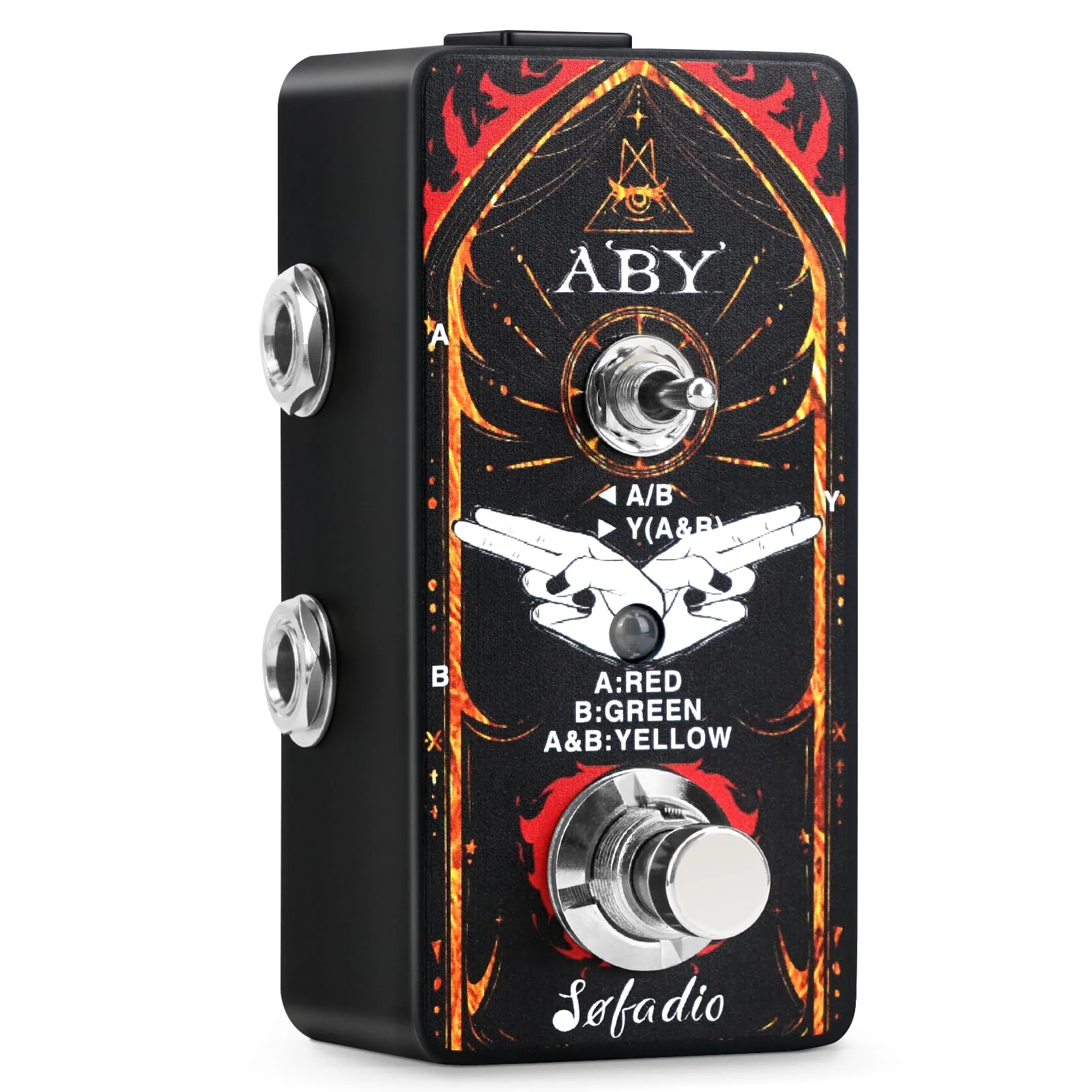 ABY Box Line Selector AB Switch Mini Guitar Effect Pedal True Bypass (ABY) ABY - Image 2