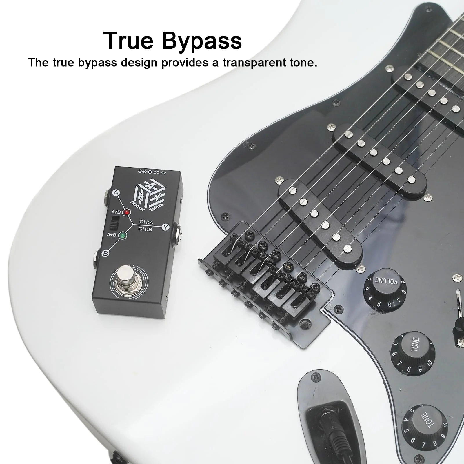 ABY Box Line Selector AB Switch Mini Guitar Effect Pedal True Bypass -ABY Channel Switch