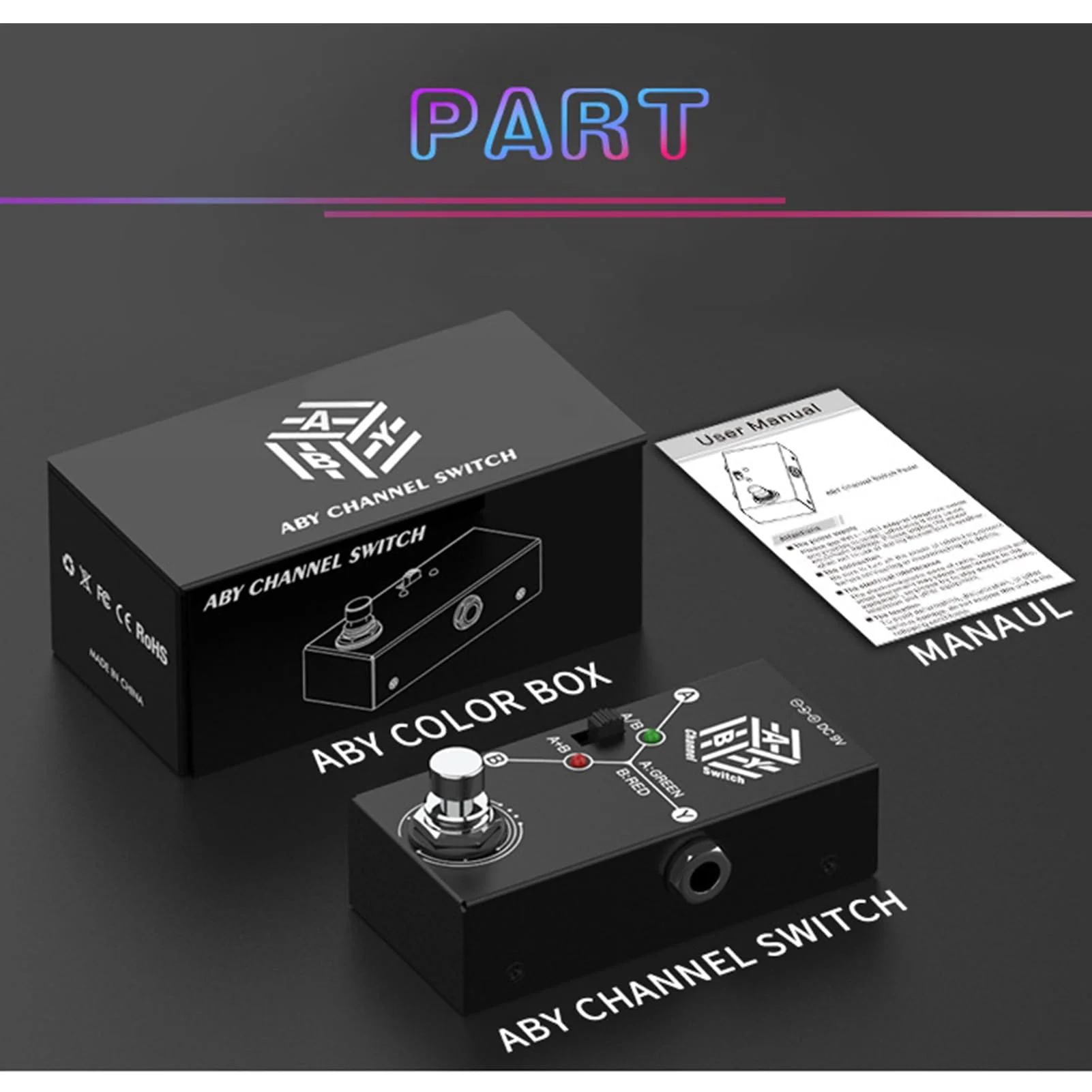 ABY Box Line Selector AB Switch Mini Guitar Effect Pedal True Bypass -ABY Channel Switch - Image 3
