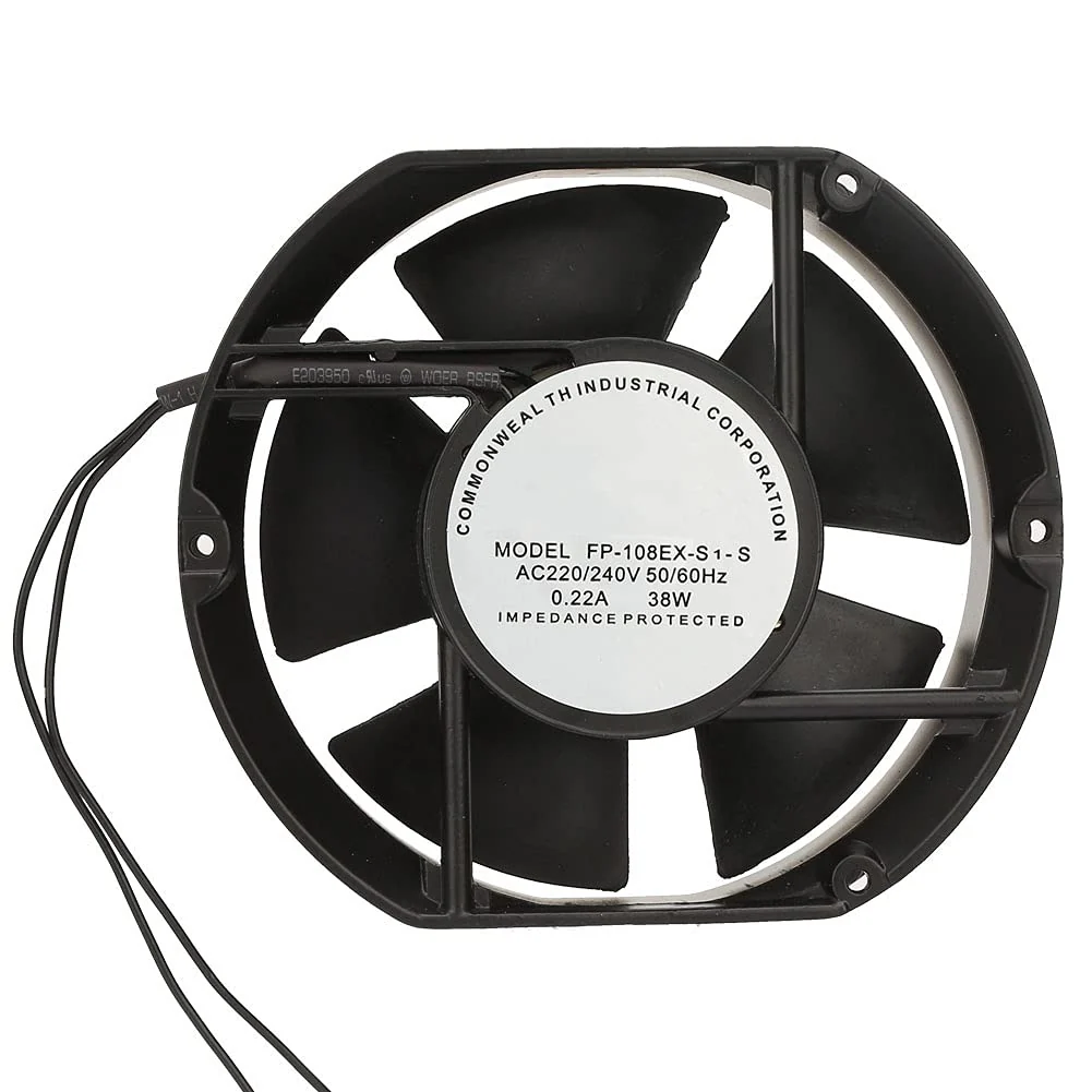 AC Axial Fan AC220V 38W Oval Ball Bearing Fan for DIY Cooling Ventilation Exhaust Projects - Image 9
