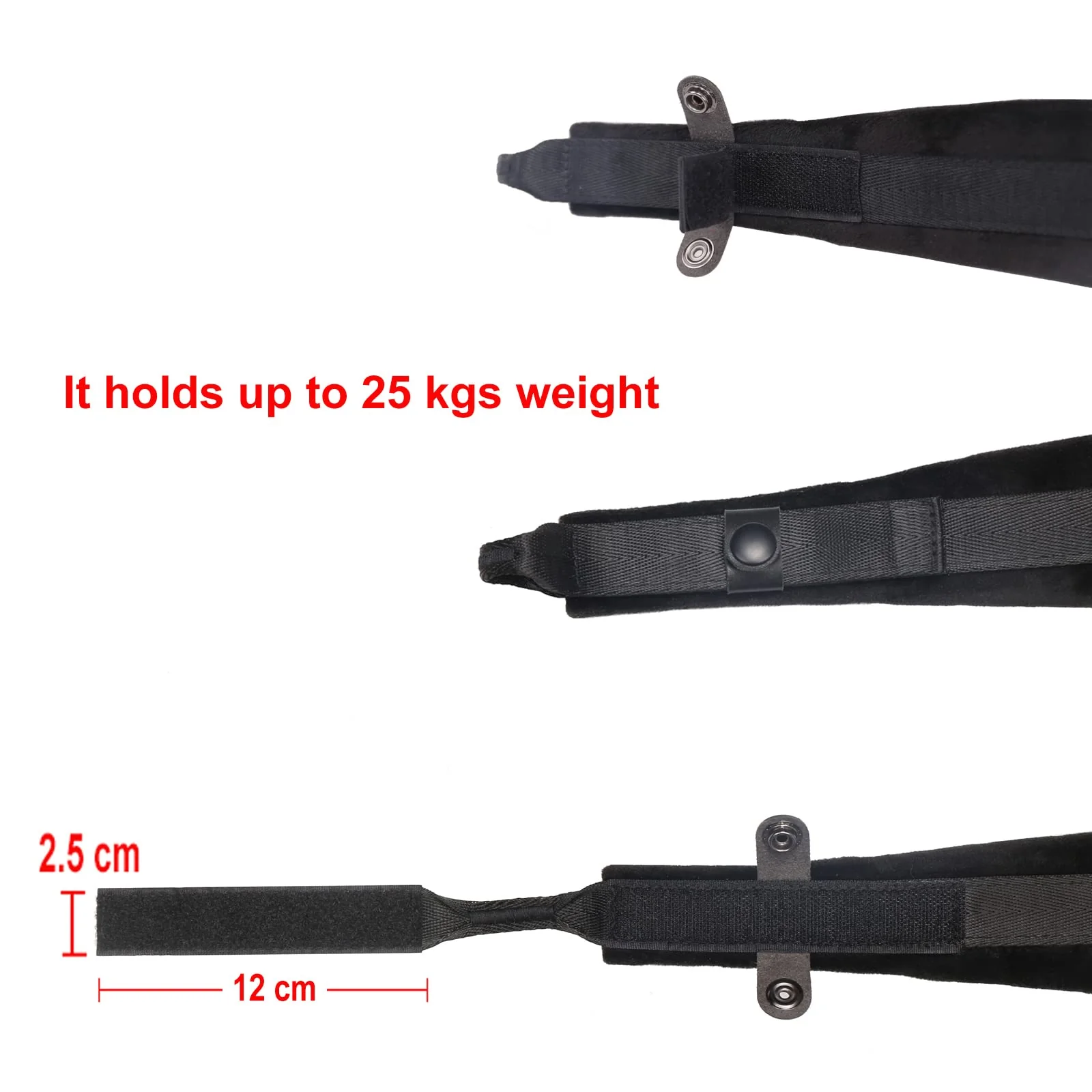Accordion Harness Straps, Adjustable Shoulder Belts Straps for Accordions, 6cm Wide * 1cm Thick Super-Soft Velvet for Comfort Playing - Image 4
