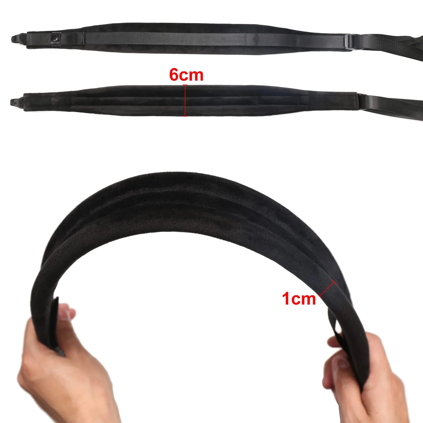 Accordion Harness Straps, Adjustable Shoulder Belts Straps for Accordions, 6cm Wide * 1cm Thick Super-Soft Velvet for Comfort Playing - Image 5