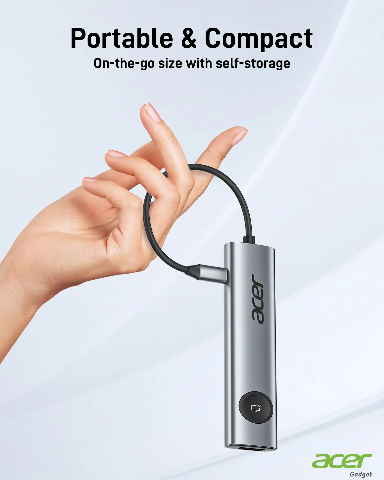 Acer 4K@60Hz USB C Hub, 7 in 1 USB C to HDMI Splitter with USB-A 3.1 & Type-C Data Port, 100W PD & SD Card Reader, USB-C to HDMI Adapter for iPad Pro MacBook Pro Acer Laptops & Other Type C Devices Grey - Image 8