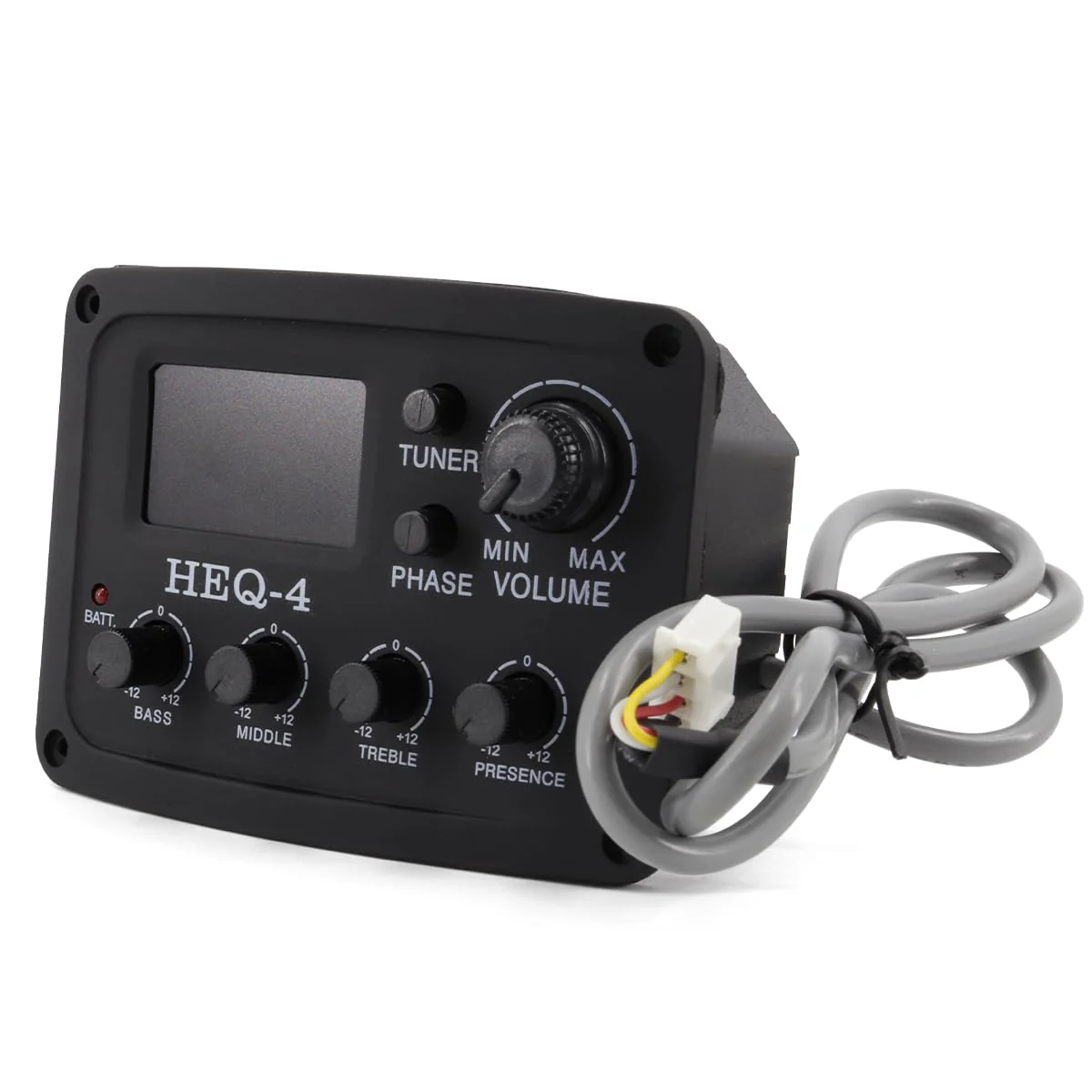 Acoustic 4 Band EQ Equalizer Guitar Preamp Piezo Pickup Tuner Acoustic Guitar Preamp Amplifier Equalizer Tuner (HEQ-4) HEQ-4 - Image 4