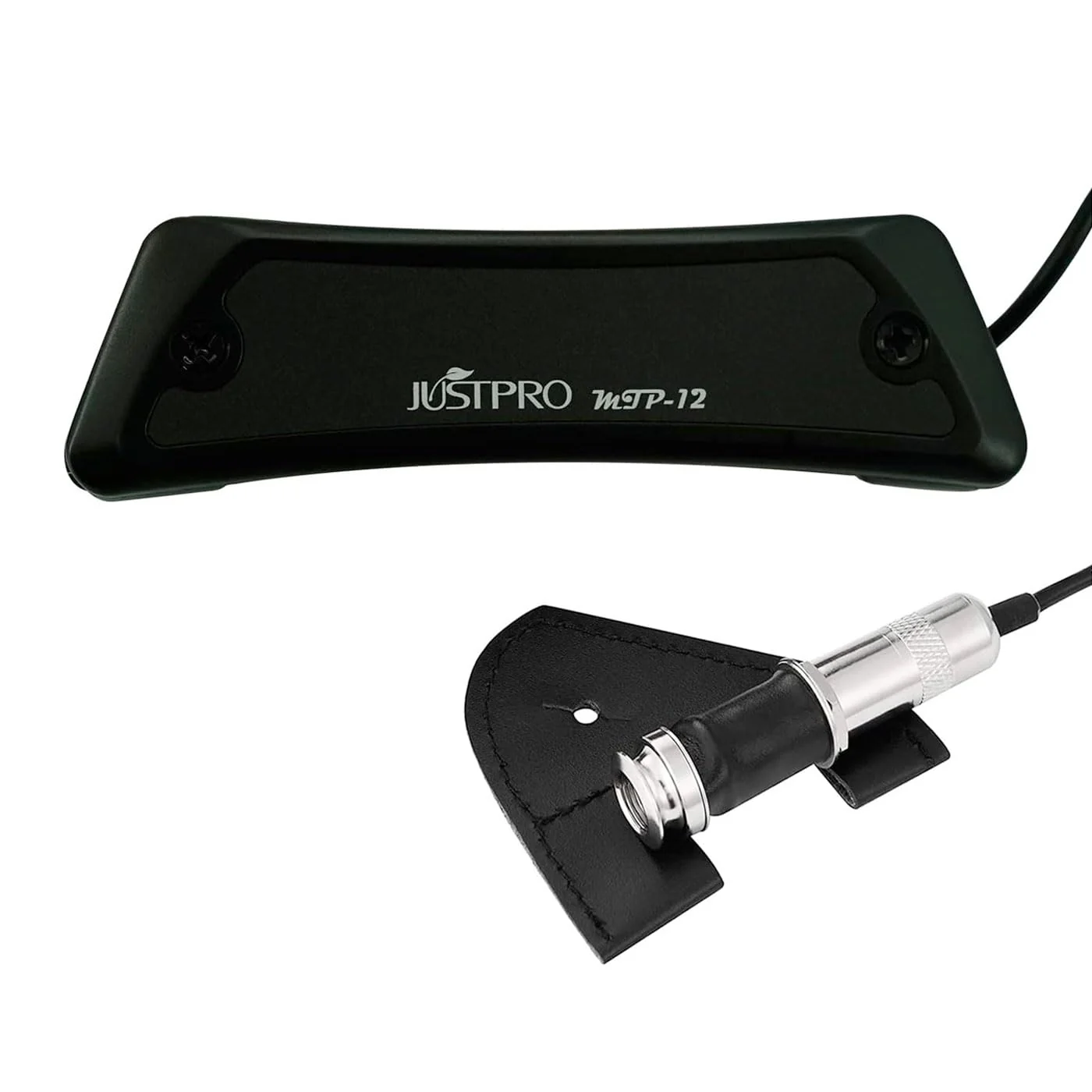 Acoustic Guitar Pickup, Humbucker Magnetic Passive Sound-Hole Guitar Pickups with Audio Output for Acoustic Guitar Double Coil Black