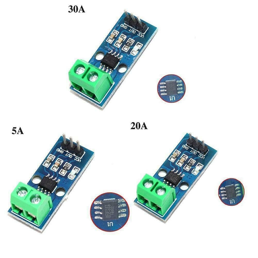 ACS712 Current Sensor ACS712ELCTR 5A/20A/30A for Arduino Raspberry Pi Current Sensor Analogue Output (5A) Pack of 2 - Image 4