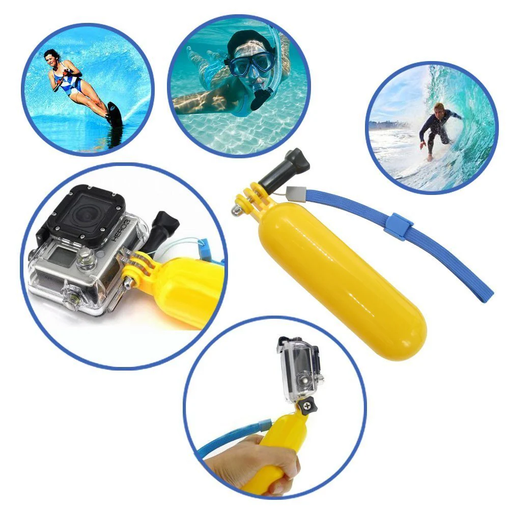 Action Camera Selfie Stick Floating Hand Grip Compatible with AKASO EK7000 Brave 7 LE Brave 4 V50X, Gopro Hero 13 12 11 10 9, DJI Osmo Action 5 pro, Apexcam, Dragon Touch, Sjcam Action Camera - Image 4