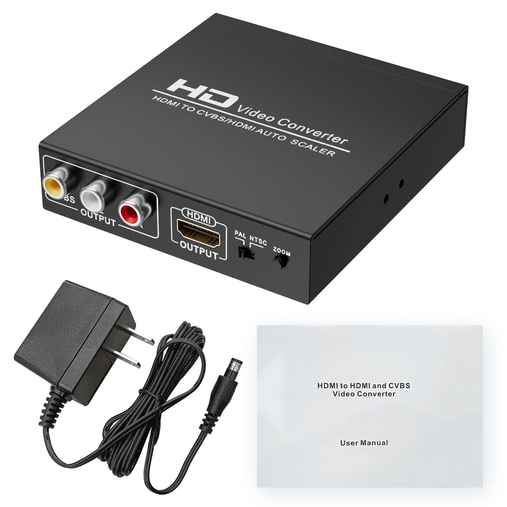 Adapter Converter Fits for HDMI to RCA & AV 3RCA CVBS Composite Video Audio, Support PAL/NTSC, Compatible with PC, Laptop, Xbox, TV, Camera, Monitor - Image 7