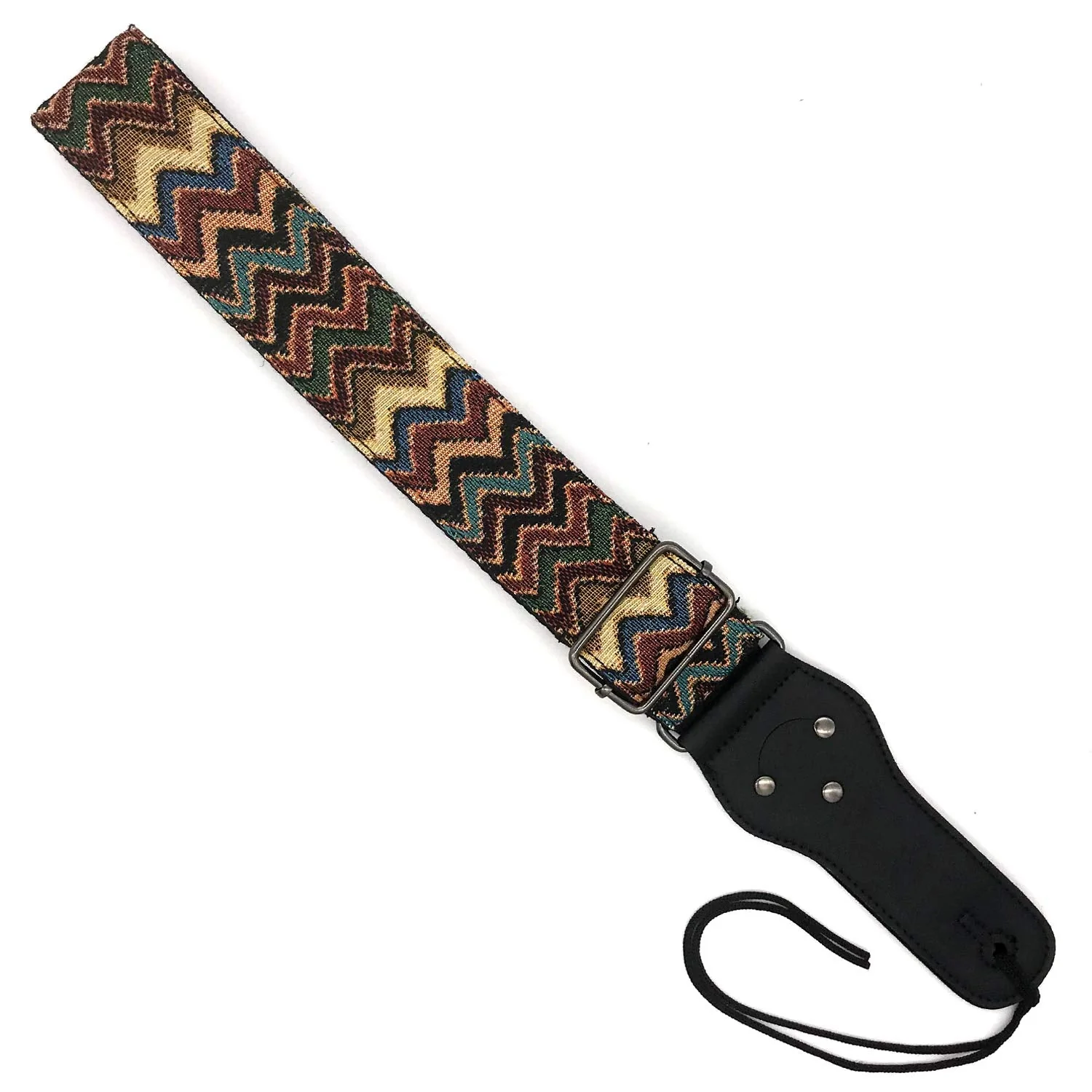 Adjustable Guitar Strap with 2 Strap Locks and 1 Leather Strap Button B - Image 3