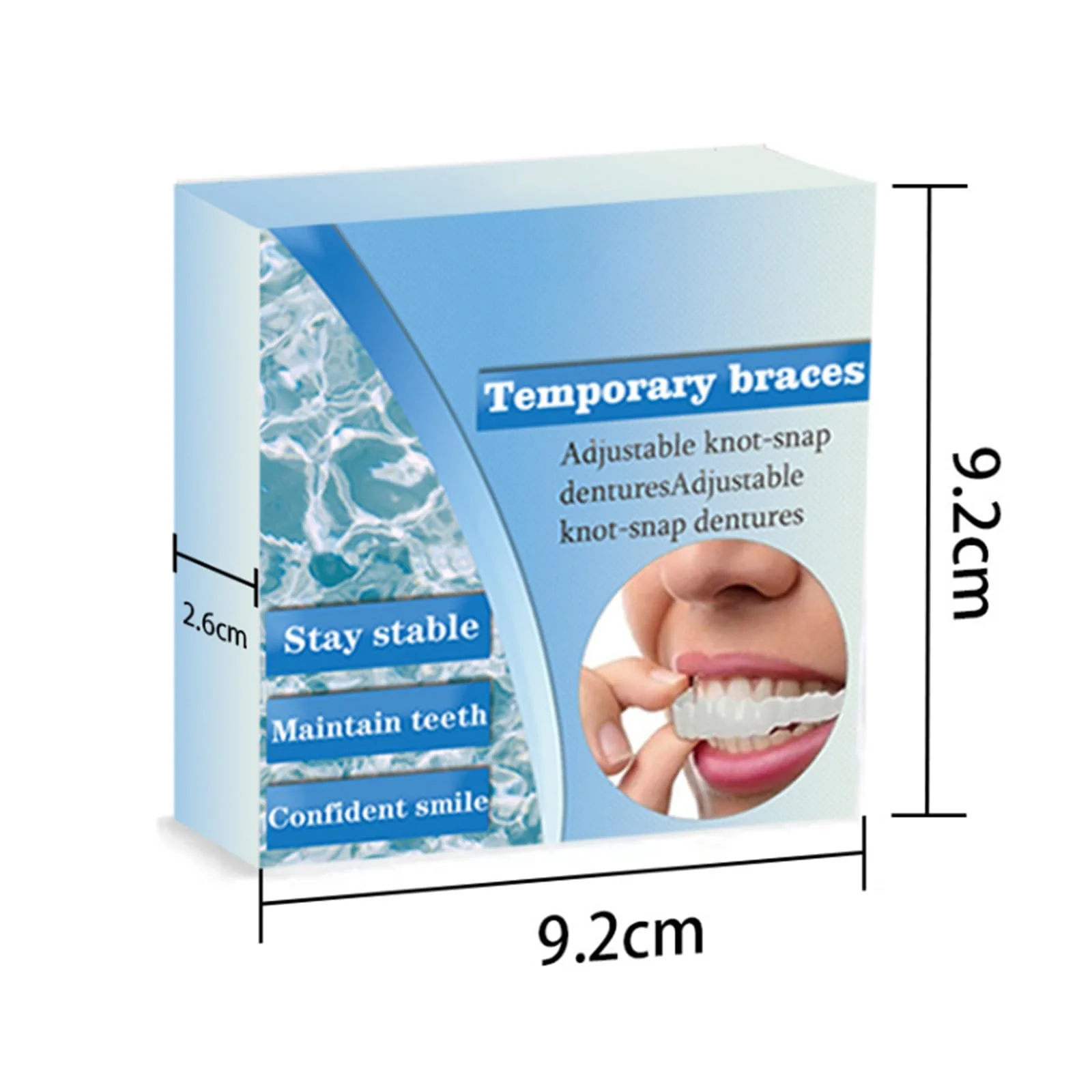 Adjustable Snap-On Denture - Temporary Mouth Guard, False Artificial Temporary Teeth Braces, Snap On Veneers for Men Women False Teeth, Silicone Non-porous Hood - Image 7