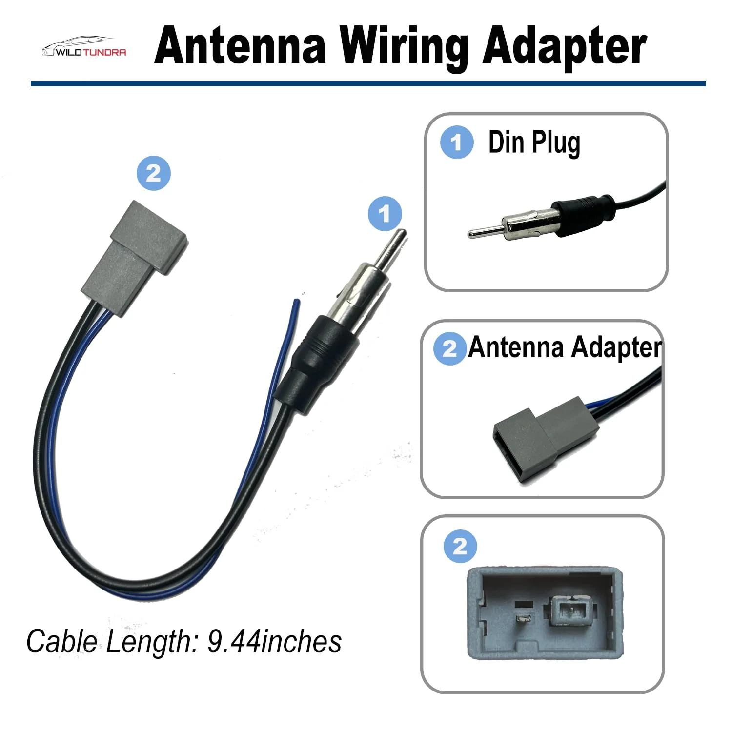 Aftermarket Radio Wiring Harness for Honda 2006-2014 Select, Car Stereo Wiring Harness with Antenna Adapter for Civic 06-11, CR-V 07-11 Odyssey Insight Acura RDX MDX 17Pin Radio Wire for Car Stereo - Image 5