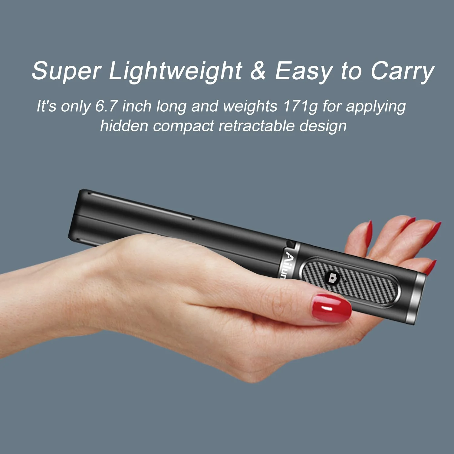 Ailun Selfie Stick Tripod,Extendable Aluminum,3 in 1,Bluetooth Wireless Remote and 360 Rotation Stand Compatible with iPhone 13/12/11/11 Pro/XS Max/XS/XR/X/8/7,and More Smartphones - Image 3