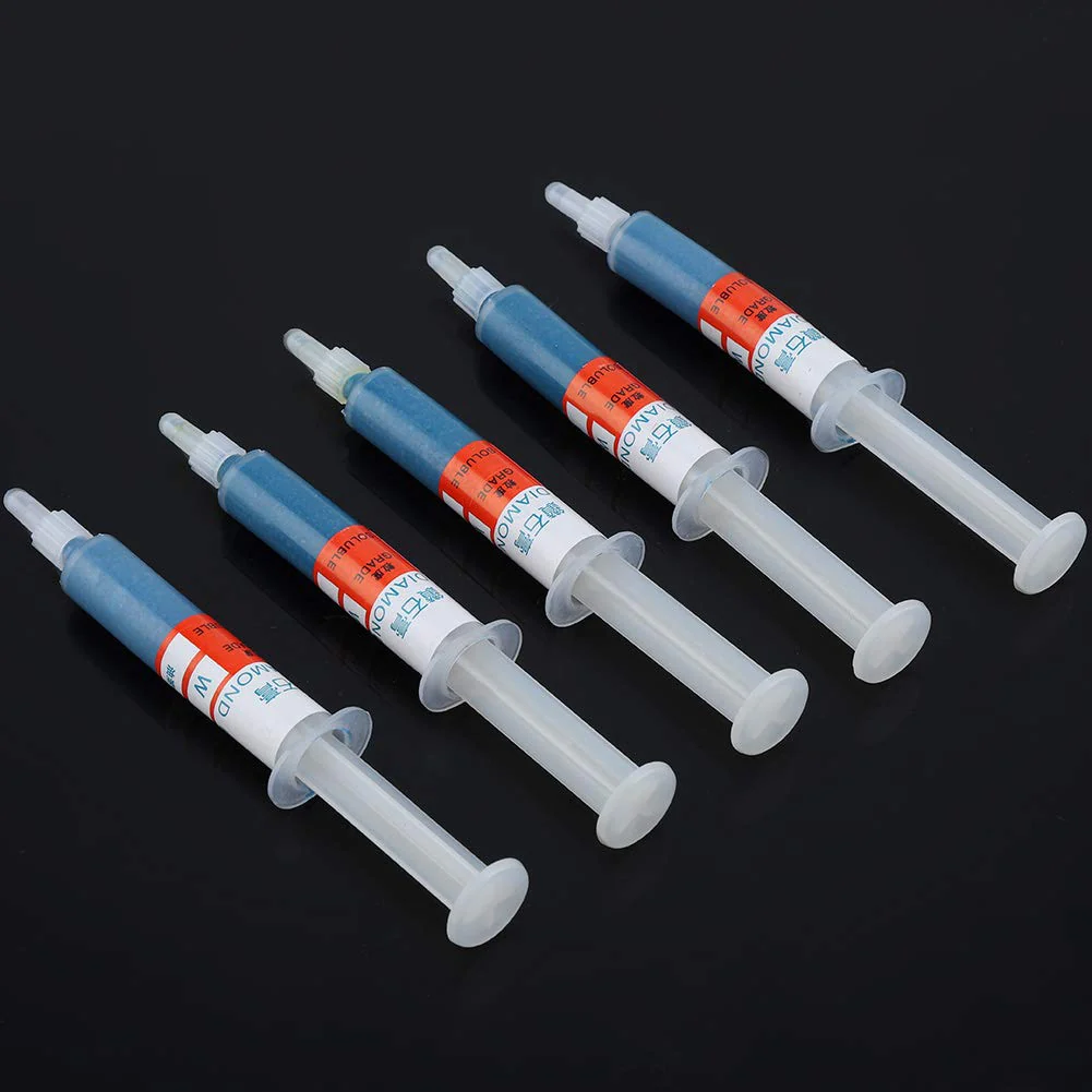 Akozon Diamond Grinding Paste 5 Pieces/Set Diamond Lapping Paste Polishing Paste Diamond Grinding Lapping Compound Compound Syringes (W5#2000) - Image 7