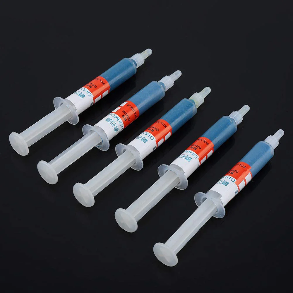 Akozon Diamond Grinding Paste 5 Pieces/Set Diamond Lapping Paste Polishing Paste Diamond Grinding Lapping Compound Compound Syringes (W5#2000) - Image 9