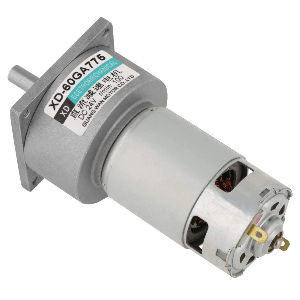 Akozon Gear Motor DC12V / 24V 35W Micro-DC Metal Gear Motor Speed Adjustable CW/CCW (24V 100rpm) 24 V 100 rpm - Image 8