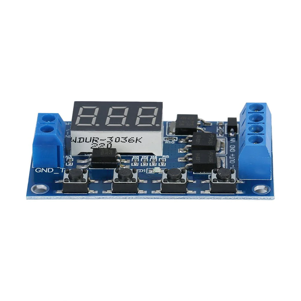 Akozon Timer Module, DC 5V-36V Trigger Cycle Delay Timer Switch Turn On/Off Relay Module with LED Display - Image 8