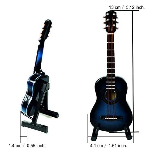 ALANO Miniature Guitar Miniature Ornaments Musical Instrument Decoration Gift (13cm) - Image 4