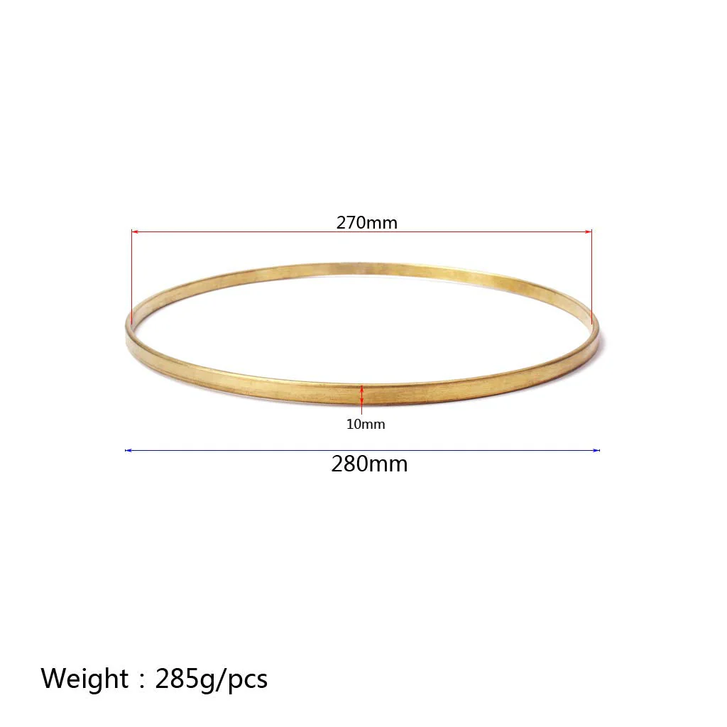 Alnicov Banjo Tension Hoop Banjo Flanges 11 Inch ，For Banjo Accessories Brass Plated - Image 7