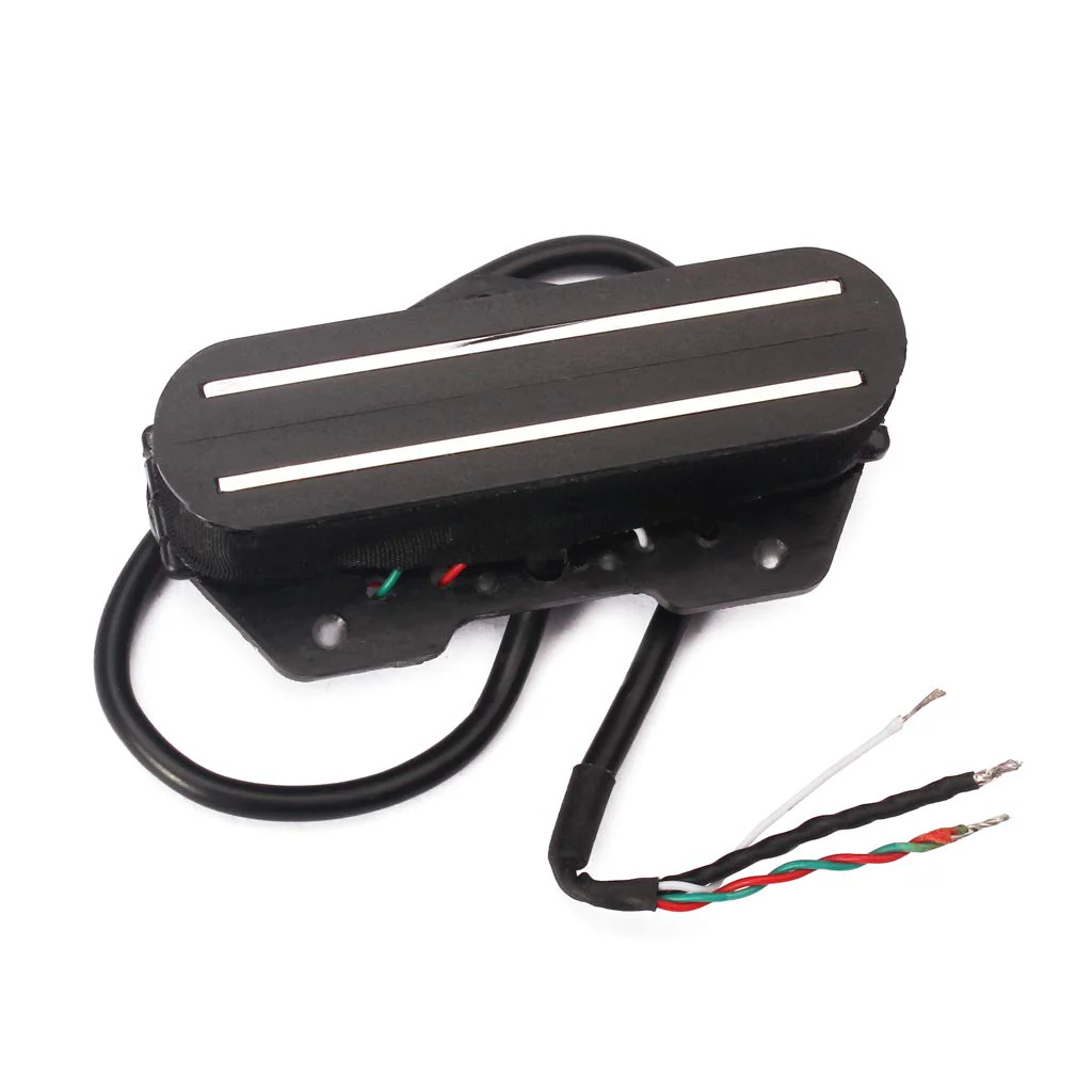 Alnicov Electric Guitar Pickup Dual Hot Rail Humbucker Pickup Single Coil Guitar Pickup Fit for TL Strat Squier Tele Electric Guitar，Black