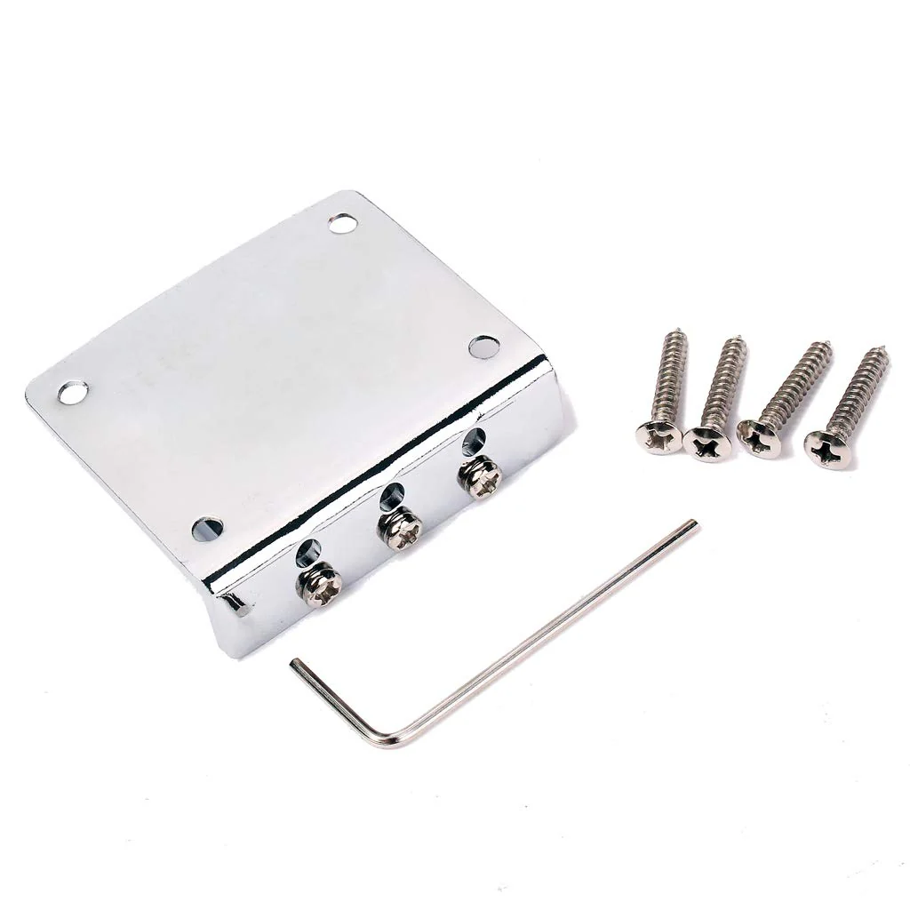 Alnicov Guitar 3 String Ball Bridge,Adjustable Bridge,Cigar Box Guitar Parts,Chrome - Image 8