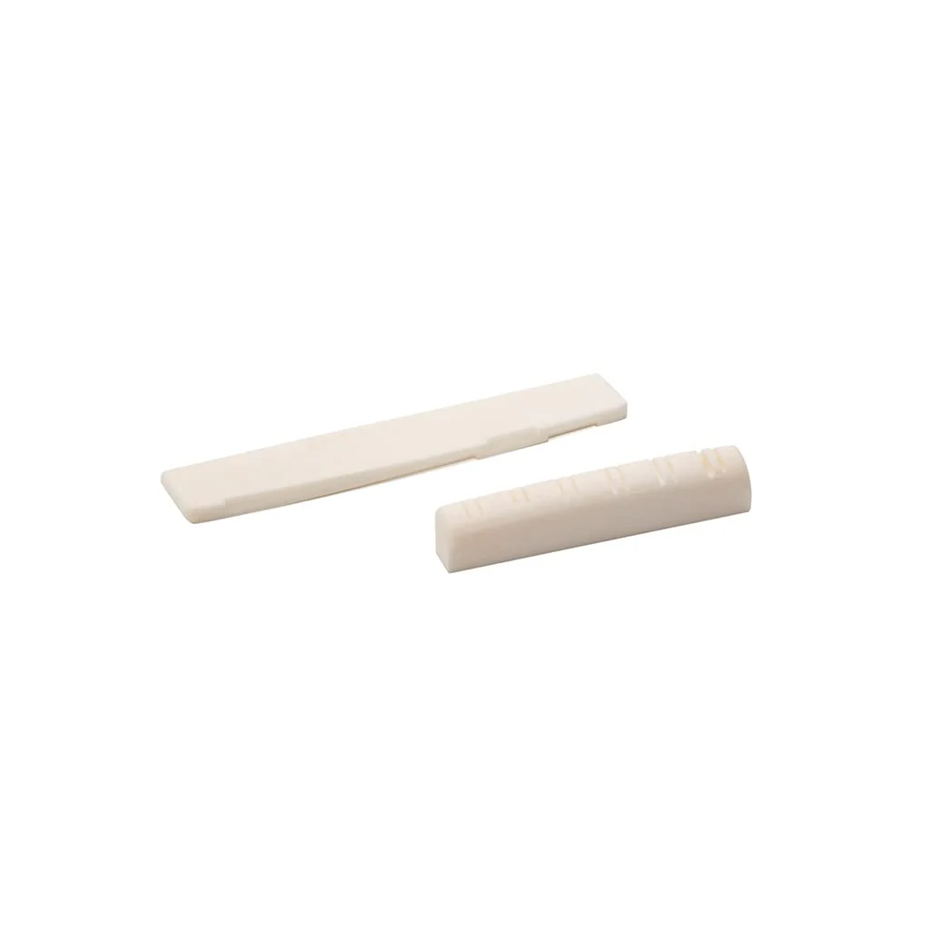 Alnicov Guitar Bone Bridge Saddle And Nut Replacement Accessories for 12 String Acoustic Guitar - Image 3