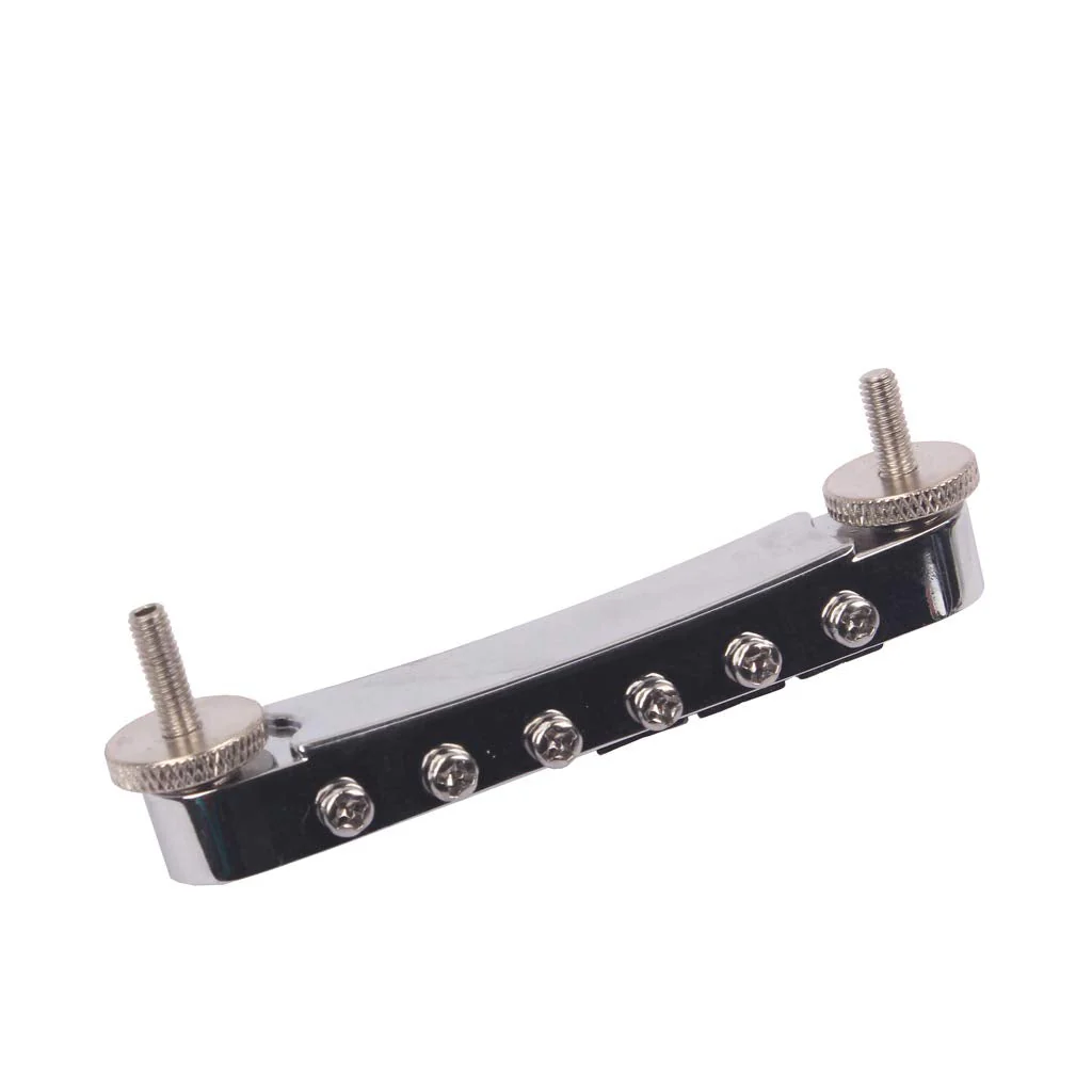 Alnicov Guitars Bridge Tune o Matic TOM Nashville Bridge for Guitars Parts Chrome - Image 4