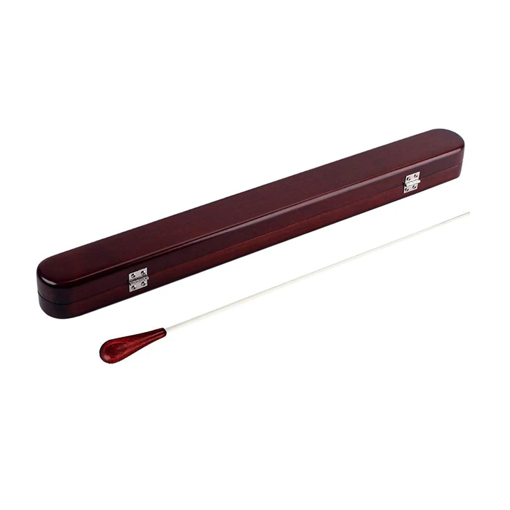 Alnicov Red Wood Conductor Music Baton Wooden Box Case with Baton Handmade Musical Parts - Image 5