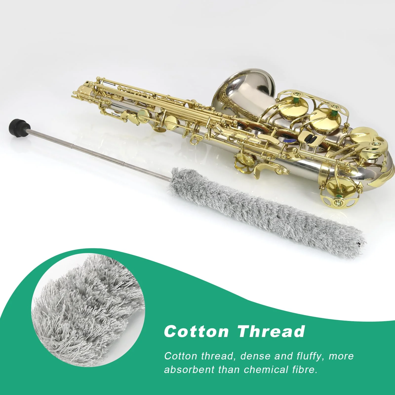 Alto Saxophone Swab,Alto Saxophone Cleaning Kit,Alto Saxophone Accessories,Saxophone Cleaner. - Image 4