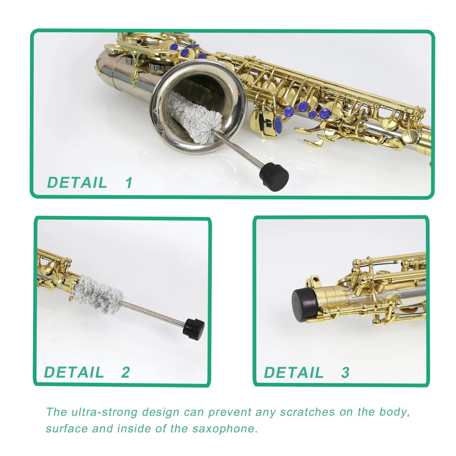 Alto Saxophone Swab,Alto Saxophone Cleaning Kit,Alto Saxophone Accessories,Saxophone Cleaner. - Image 6