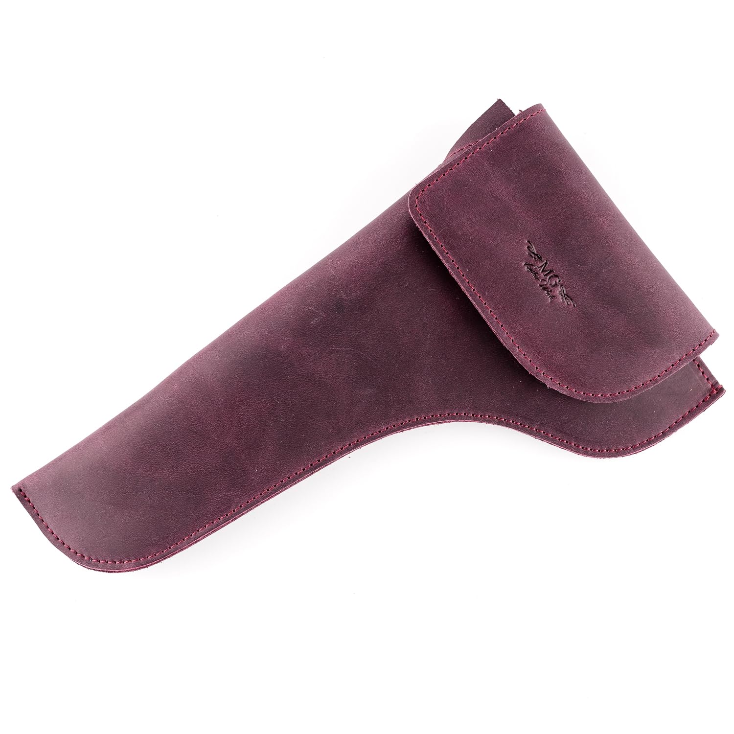 Alto/Tenor Saxophone Neck Pouch made of genuine Crazy Horse Leather by MG Leather Work. Sax Neck Bag, alto tenor saxophone neck holder Saxophone accessories (Tenor, Marsala)