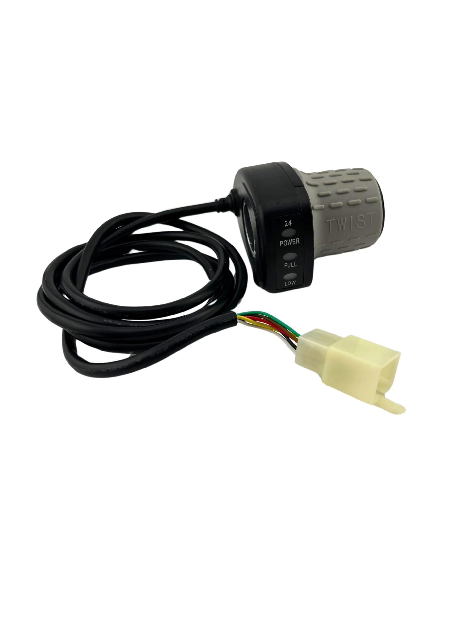 AlveyTech 24 Volt Speed 6-Wire Twist Grip Throttle with 48" Wires - Replacement for The Razor Pocket Mod Series (V13-44) Electric Scooter, Dirt Scooters, Speed Controller, Battery Power Parts