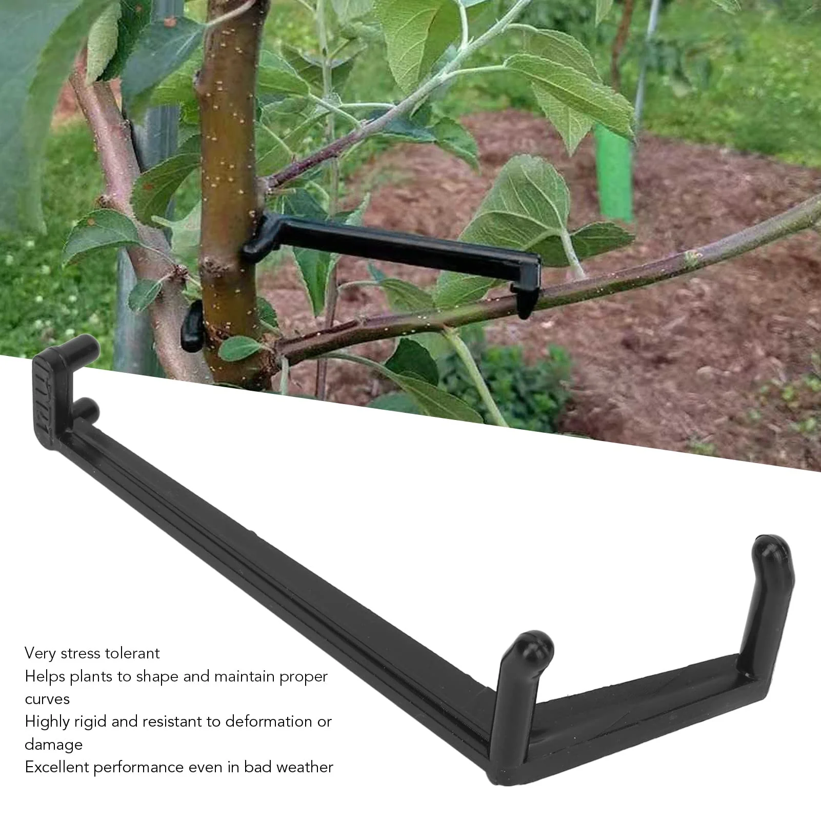 Alvinlite Pack of 20 Branch Separators for Fruit Trees, The Fruit Branch Shaker Forms Stronger Branches, Pressure-resistant Plastic with High Hardness for Gardening, 40 x 90 x 10 mm - Image 2