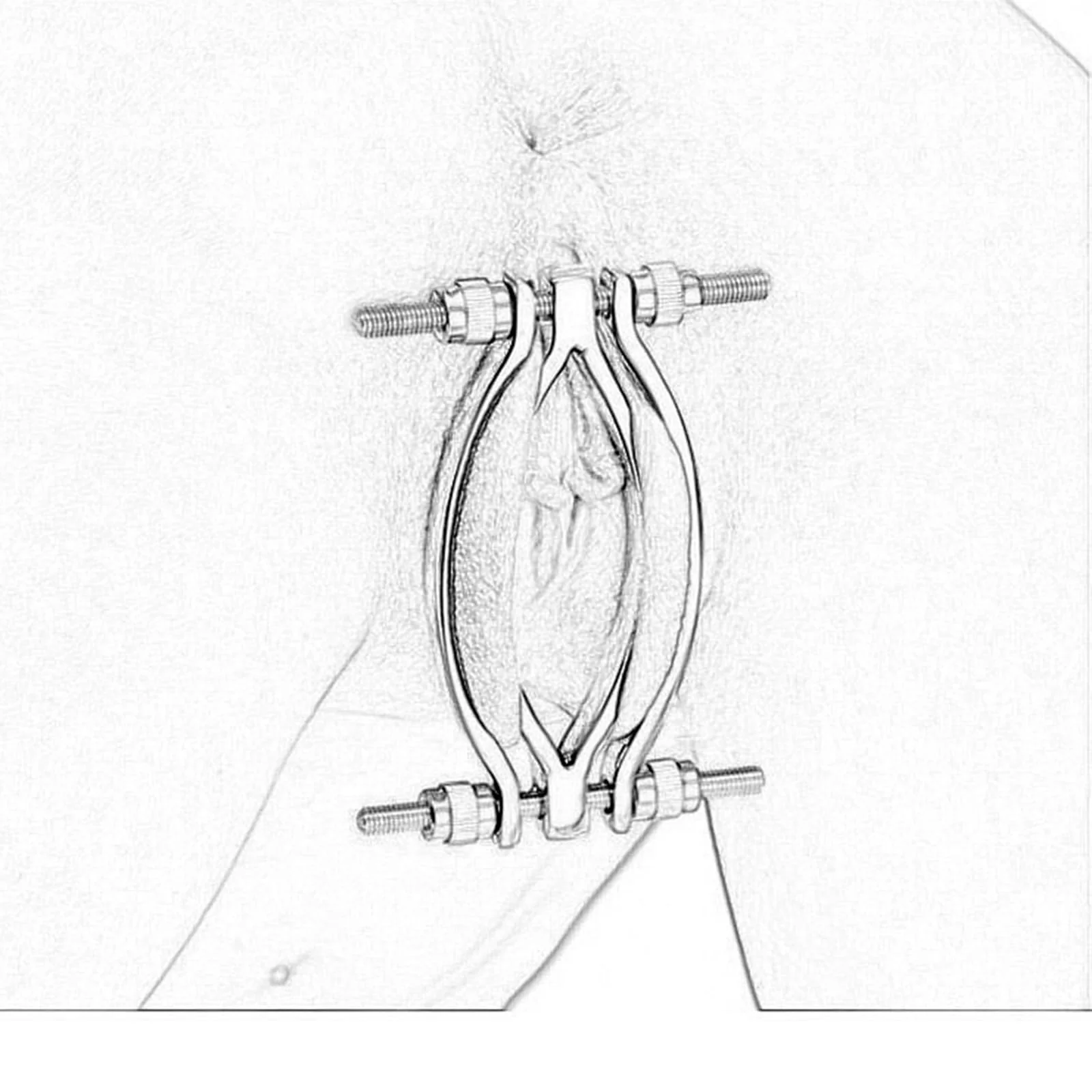 AMAZBEE Labia Spreader for Women Stainless Steel Vaginal Spreader for Speculum Fetish Clitoris Labia Clip for Adults SM Sex Games (1) 1 - Image 3
