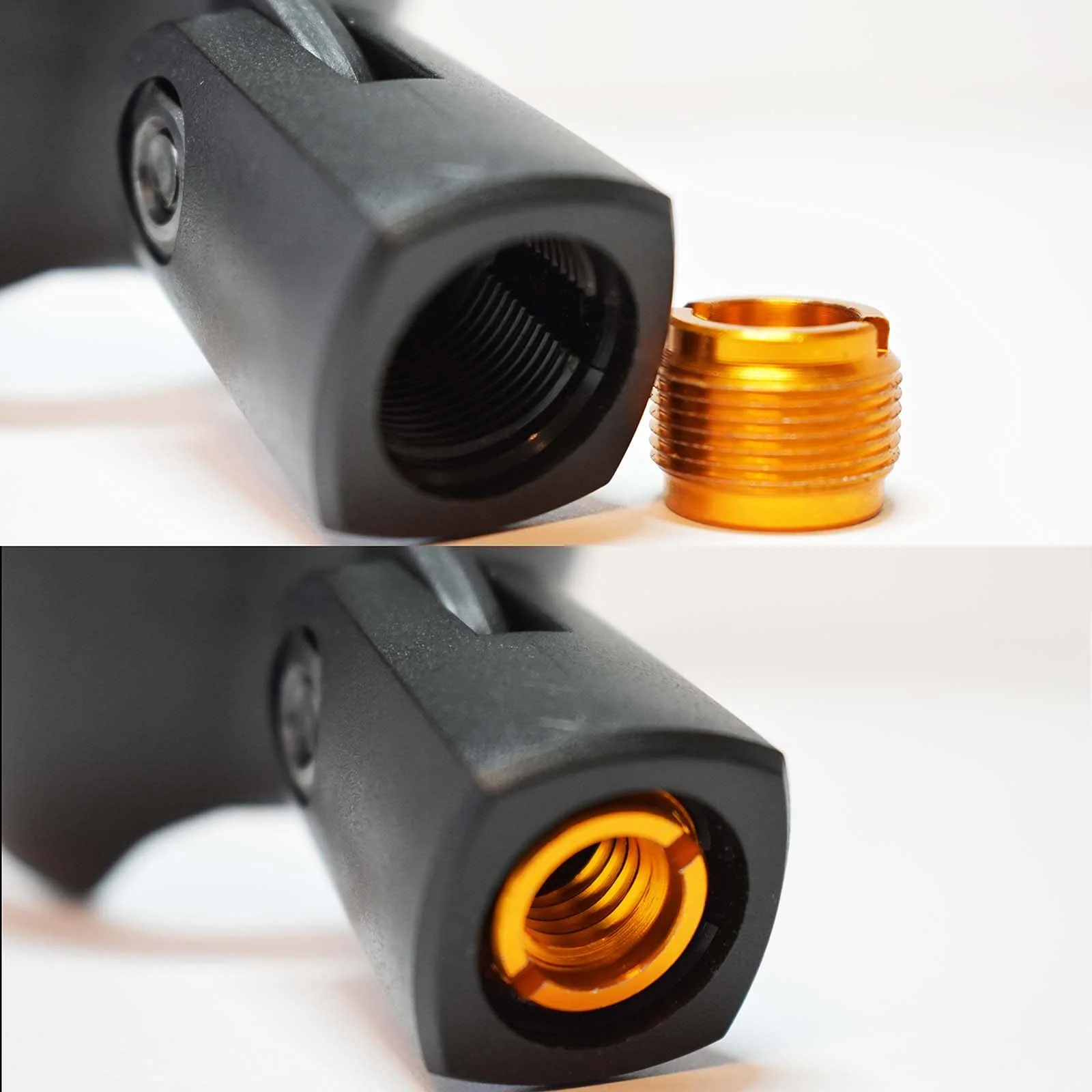 Ammo Clip HB52 Bullet Mic Holder Compatible With Se Electronics Hohner HB52 Harp Blaster Harmonica Microphone (Natural Black) Natural Black - Image 3