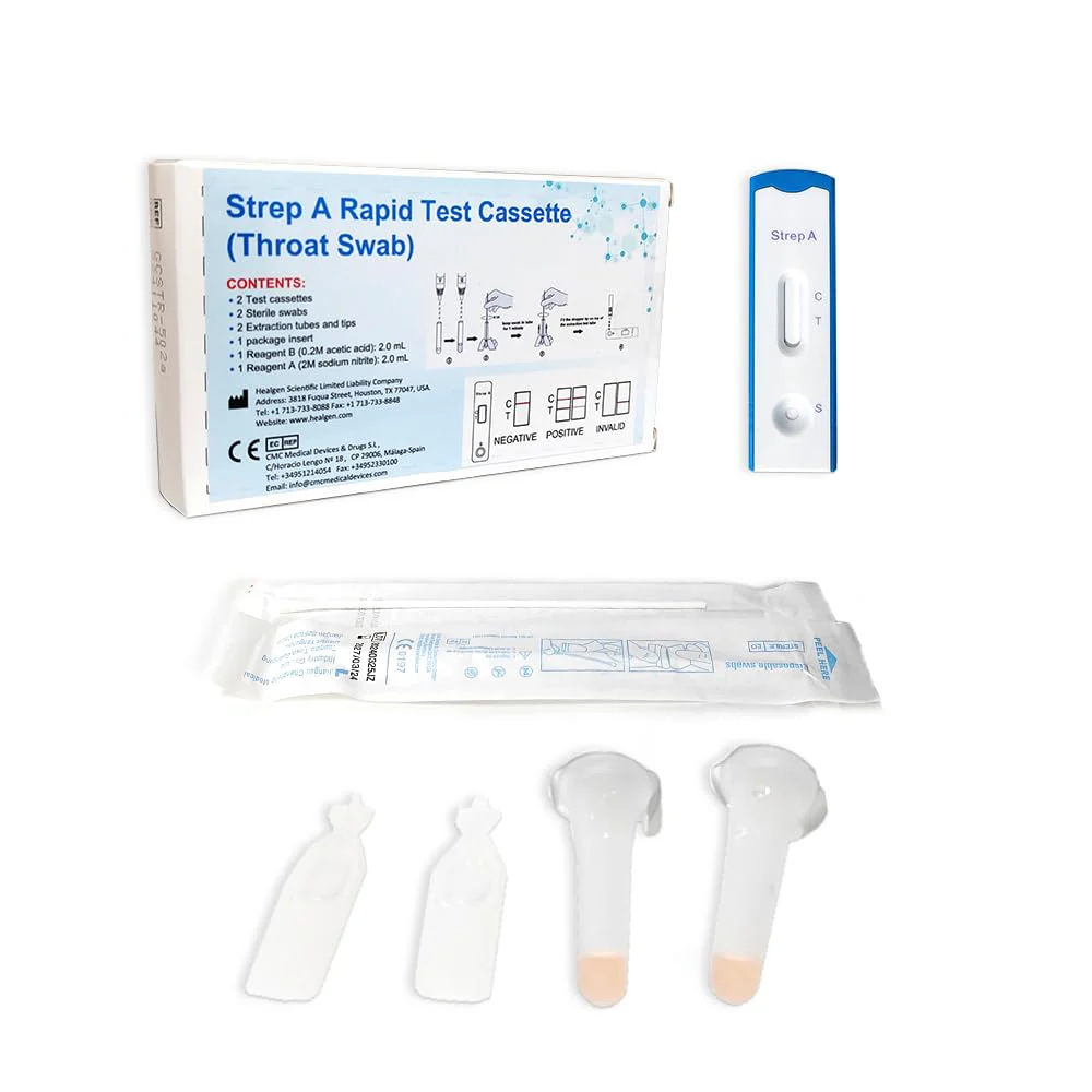 Anbio 2 x Strep A Test self-diagnostics - Streptococcal Rapid Test with Throat Swab - Home Test for Detection of Group A Streptococcal Antigen - Image 3