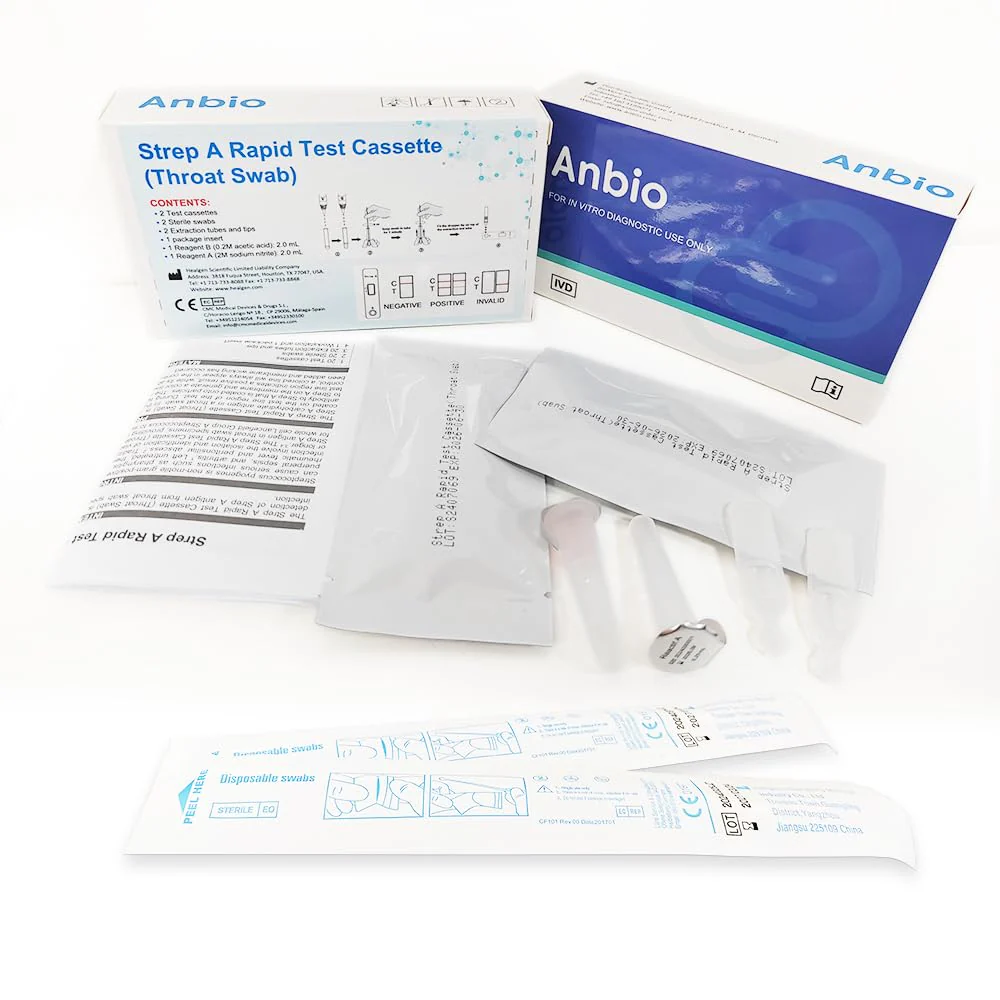 Anbio 2 x Strep A Test self-diagnostics - Streptococcal Rapid Test with Throat Swab - Home Test for Detection of Group A Streptococcal Antigen - Image 4
