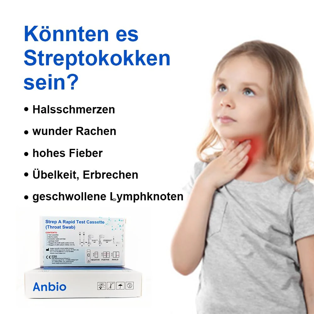 Anbio 2 x Strep A Test self-diagnostics - Streptococcal Rapid Test with Throat Swab - Home Test for Detection of Group A Streptococcal Antigen - Image 6