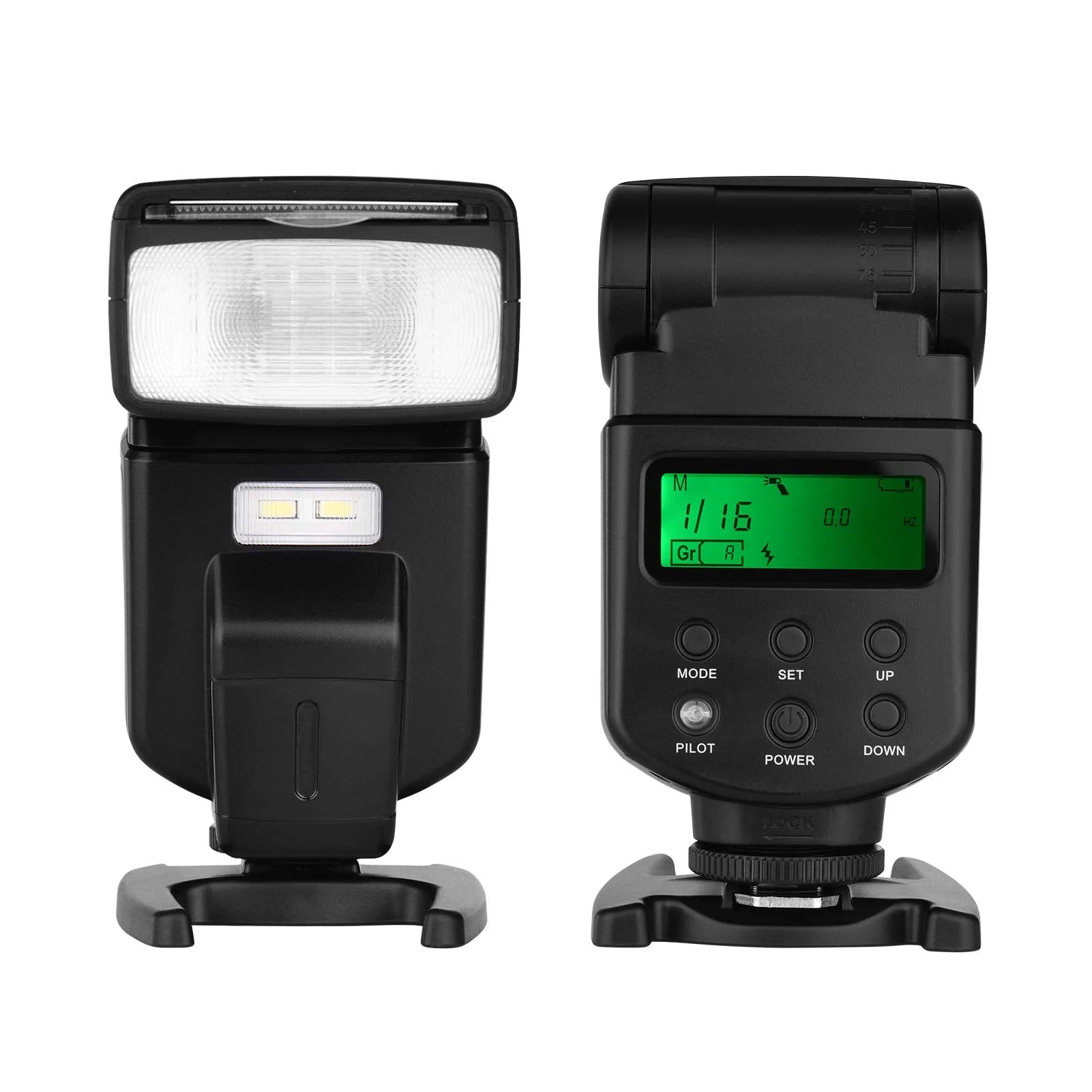 Andoer Universal Flash Speedlite GN40 Adjustable LED Fill Light On-camera Flash With Bracket Replacement for Canon Nikon Olympus Pentax DSLR Cameras - Image 5