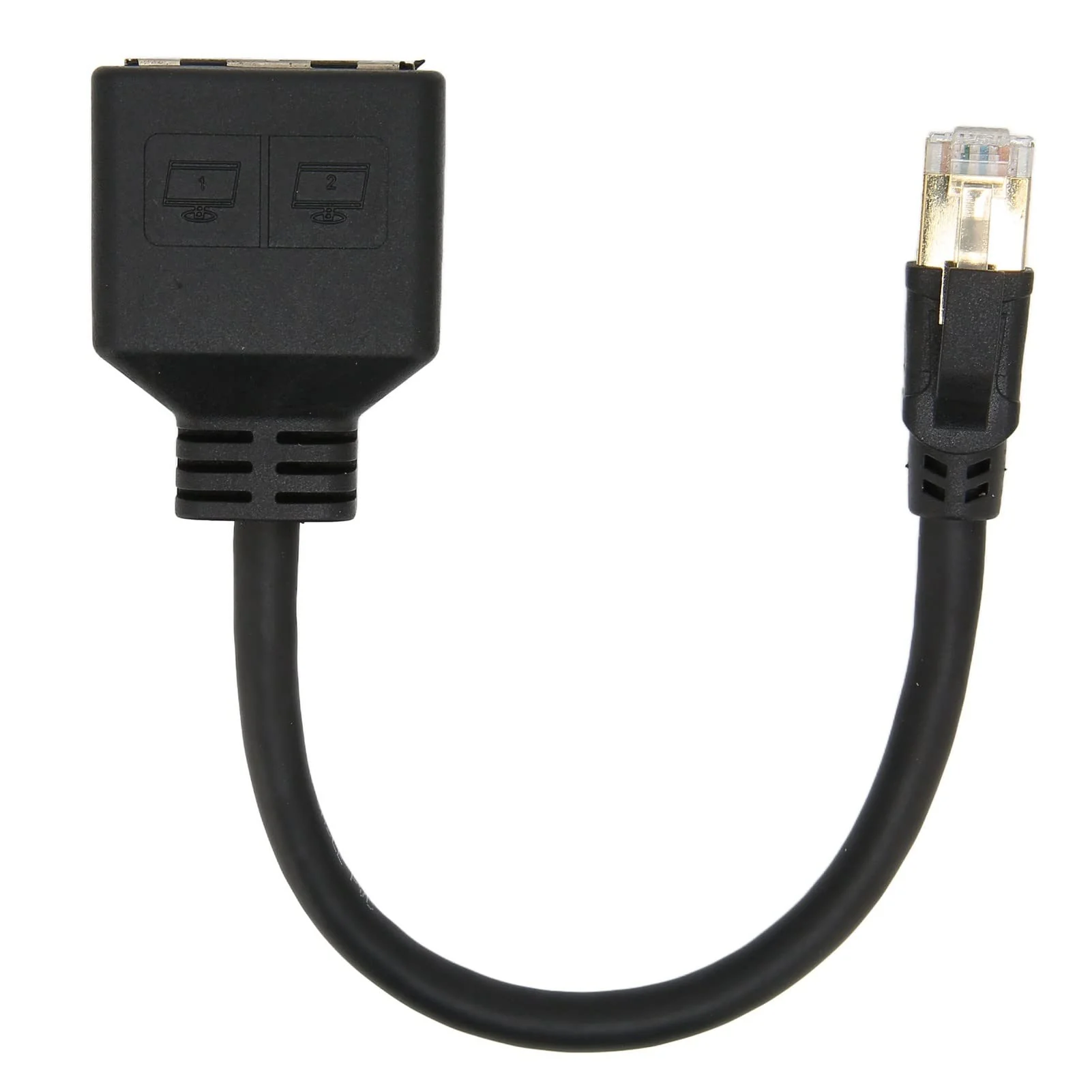 Annadue RJ45 Splitter Adapter, RJ45 Network 1 to 2 Port Ethernet Adapter Splitter, CAT8 Network Cable Splitter Adapter for Home Office, Default - Image 7