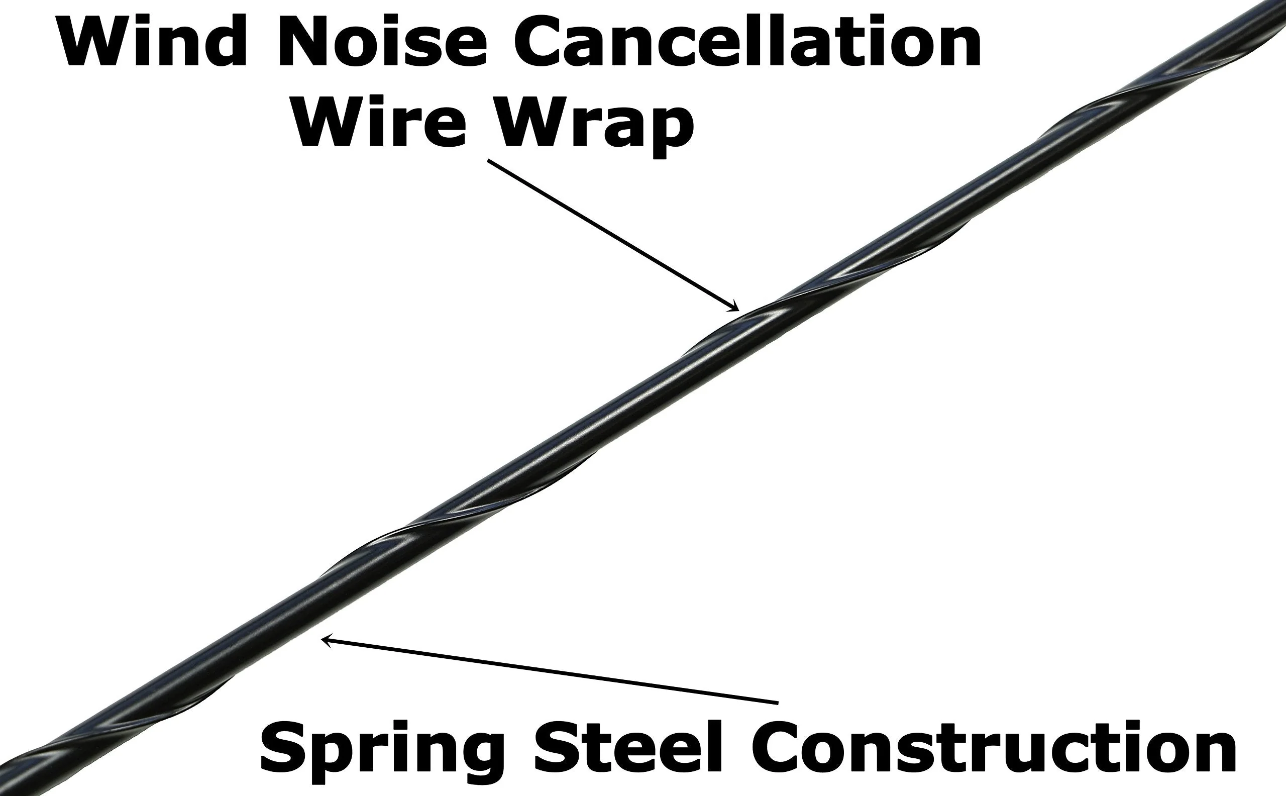 AntennaMastsRus - 15 Inch Black Antenna is Compatible with Ford F-150, F-250, F-350, F-450, F-550, F-600, F-650, Raptor (1950-2026) - Bronco | Dodge Ram 1500, 2500, 3500 - USA Steel Threading - Image 2